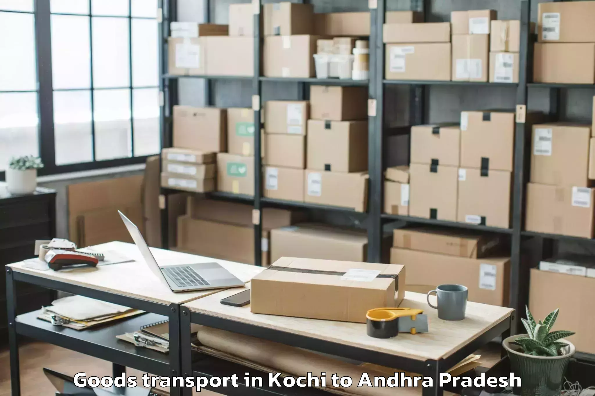 Top Kochi to Bellamkonda Goods Transport Available